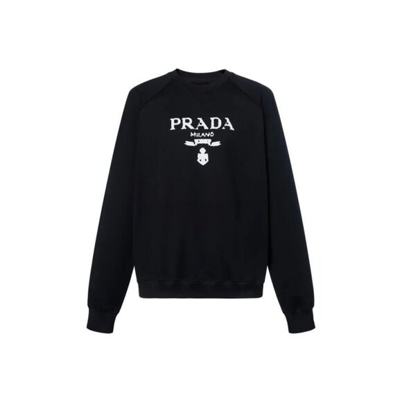 NWOT PRADA Printed Cotton Fleece Crewneck Sweatshirt - Picture 1 of 12